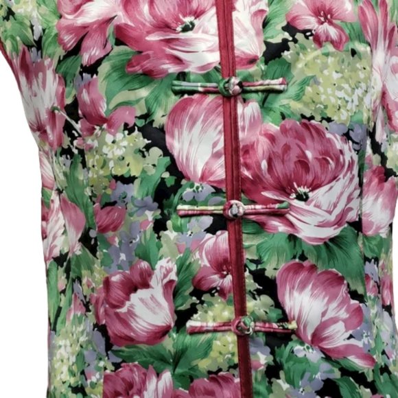 Rongping Floral Print Short Sleeve Top Size XL - Picture 2 of 7